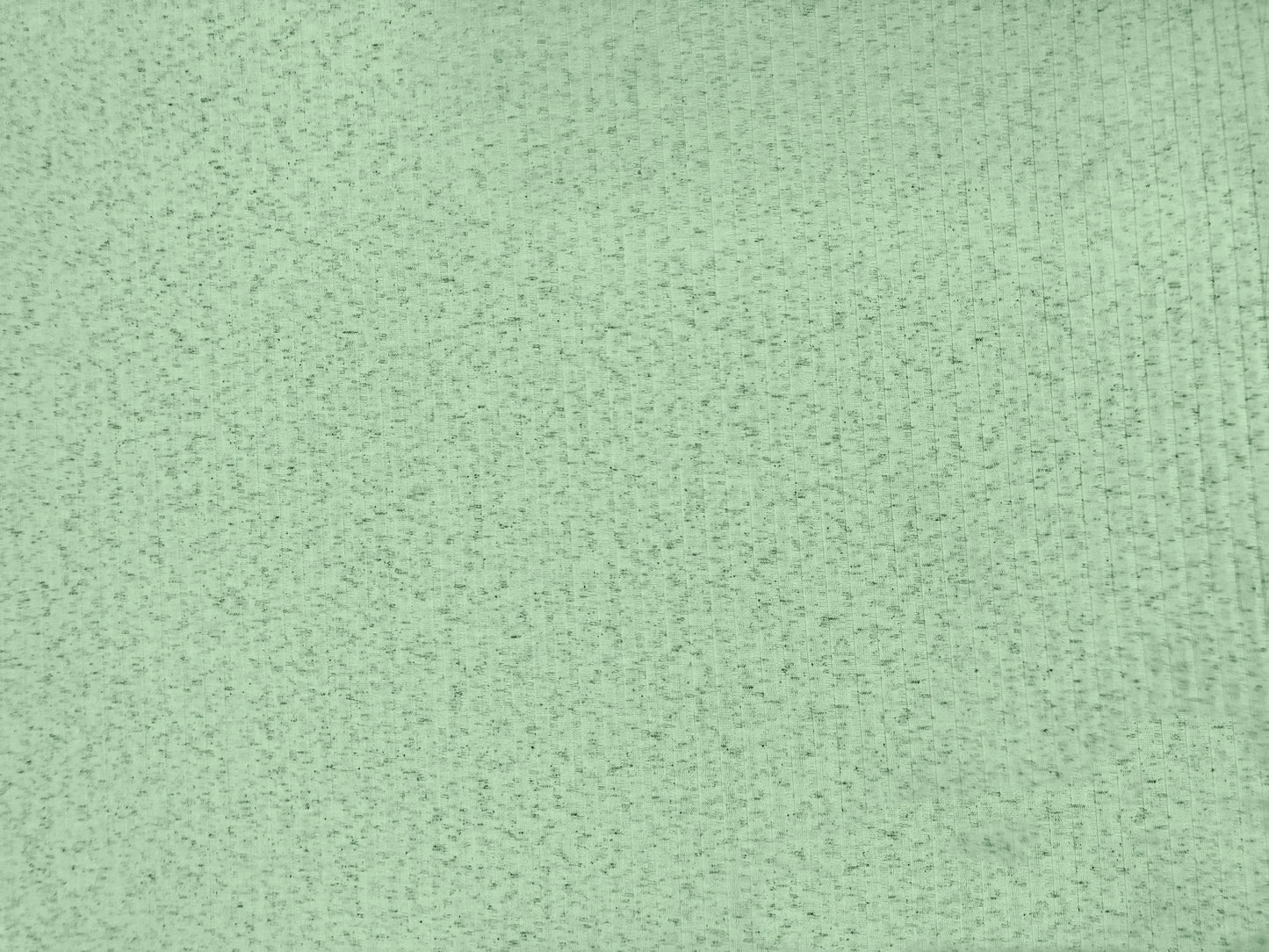 Dalmatian Rib Knit Fabric – Mint & Charcoal Speckle, 2-Way Stretch Sweater Knit, 240 GSM, 58" Wide – By the Yard (DRBK02)