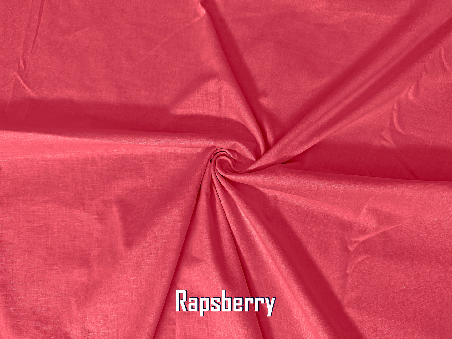 Woven Cotton Poplin Fabric-Raspberry Solid Color-WnCP002-Sold by the Bulk
