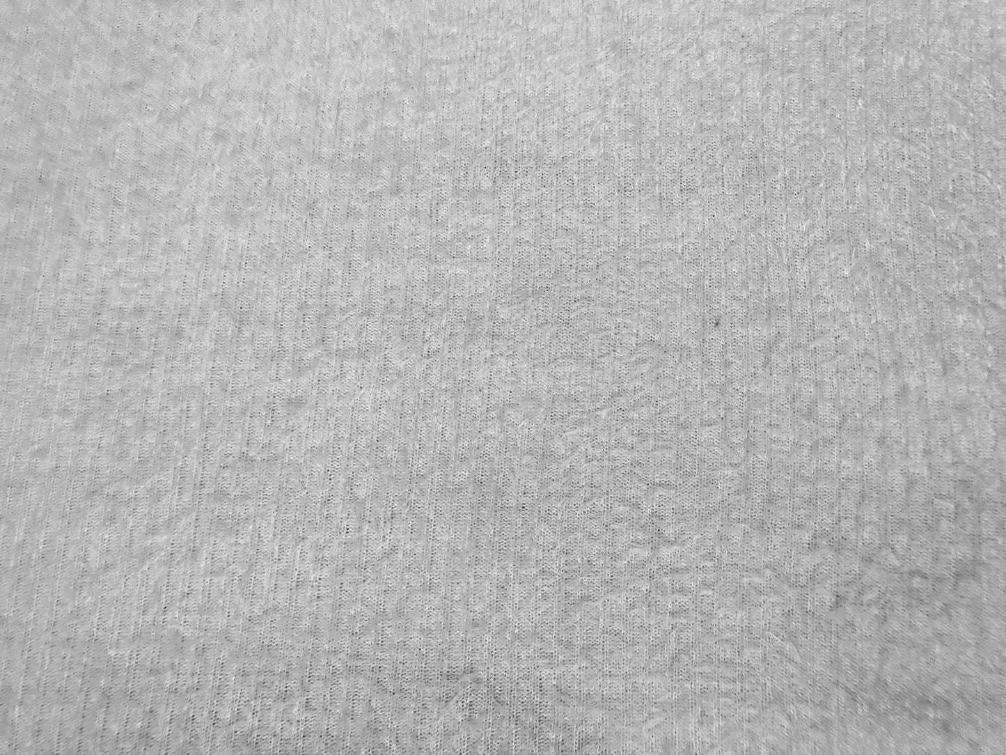 Poly Chenille Mohair Fabric-White Solid Color-CHMBC001-Brushed Fabric-Sweater Fabric-Sold by the Yard