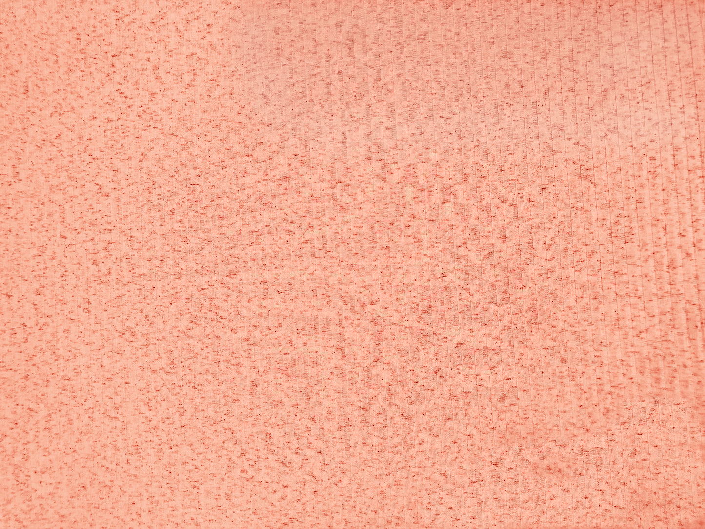 Dalmatian Rib Knit Fabric – Coral & Charcoal Speckle, 2-Way Stretch Sweater Knit, 240 GSM, 58" Wide – By the Yard (DRBK04)