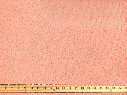 Dalmatian Rib Knit Fabric – Coral & Charcoal Speckle, 2-Way Stretch Sweater Knit, 240 GSM, 58" Wide – By the Yard (DRBK04)