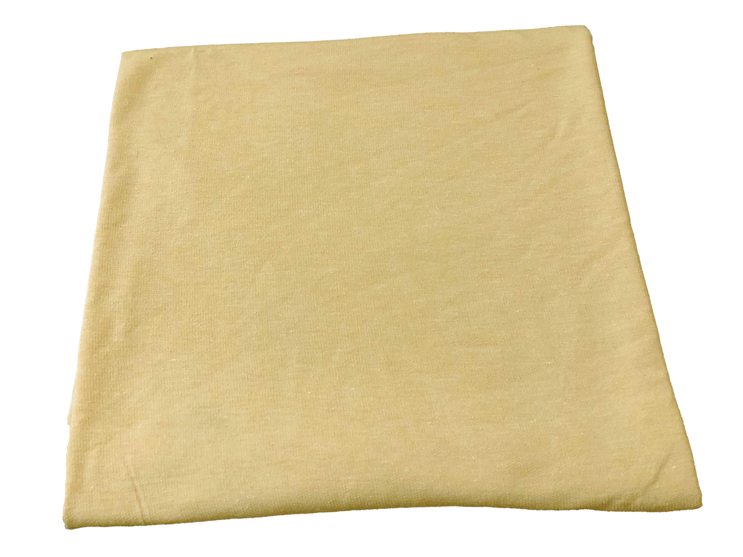 Premium French Terry Knit Fabric — Sand Solid — Soft Loopback, 2-Way Stretch, 58" Wide, 210 GSM — Sold by the Yard (210FTSC05)