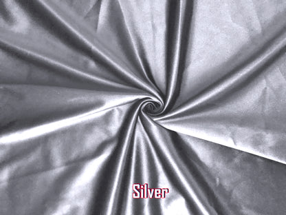 Shiny Satin Fabric-Solid Colors Collection-Sold by the Yard-Apparel Fabric