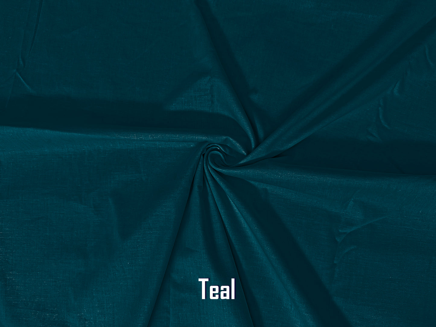 Woven Cotton Poplin Fabric-Teal Solid Color-WnCP004-Sold by the Bulk
