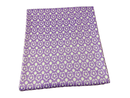 Jacquard Knit Fabric – Violet Daisy Dot – 2-Way Stretch, 240 GSM, 58" Wide – Sold by the Yard (JQKPR03)