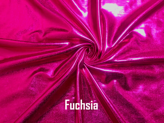 Vibrant Fuchsia PU Vinyl — Wet-Look Mirror Shine, 2-Way Stretch | 58″ Wide | 95% Polyester / 5% Spandex | By the Yard (PUVMC03)