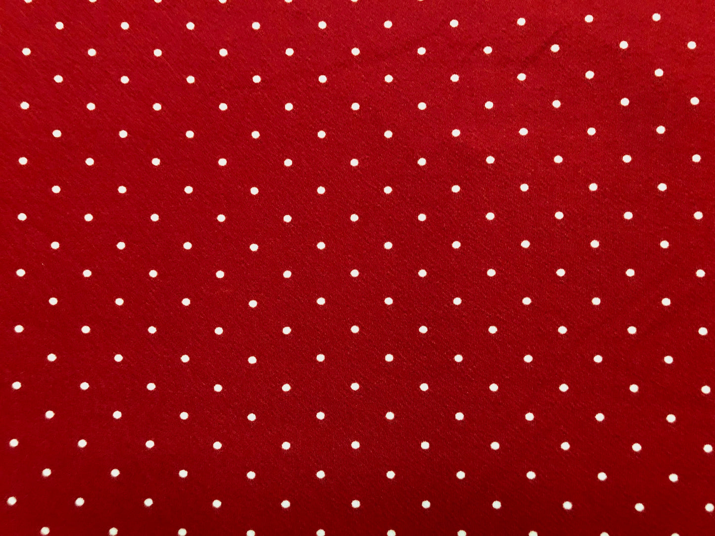 Red White Polka Dots Liverpool Print Fabric