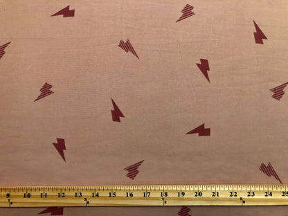 DTY Brushed Fabric-Peach Mauve Thunders-DTYBPR397-Sold by the Yard-Jersey Fabric