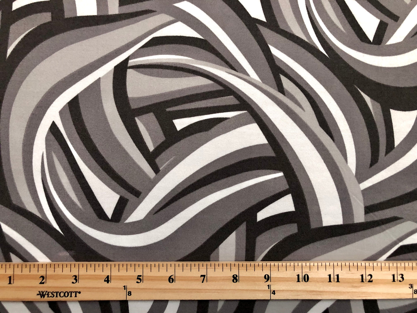 DTY Brushed Fabric-Charcoal White Gray Graffiti-DTYBPR425-Sold by the Yard-Jersey Fabric