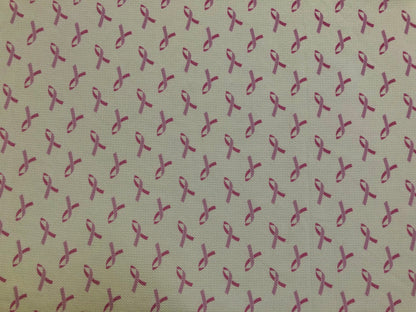 Bullet Knit Printed Fabric-Ivory Mauve Lavender Ribbons-BPR145-Sold by the Yard