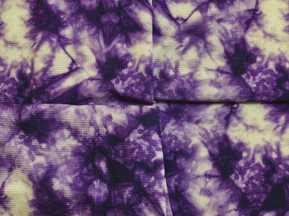 Bullet Knit Printed Fabric-Purple Ivory Splashed Tie Dye-BTDPR09-Sold by the Yard