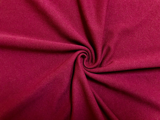 Burgundy Polyester Twill Fabric