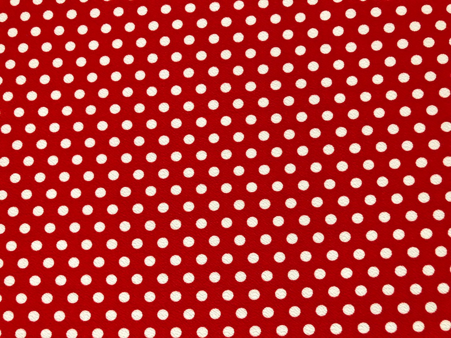 Liverpool Printed Fabric| Red White 3/8" Polka Dots|LPPR325|Sold by the Yard| Apparel Fabric