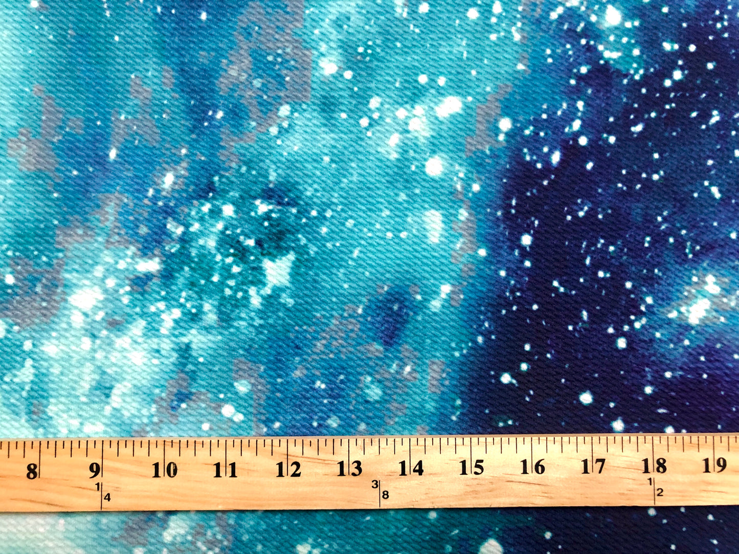 Bullet Knit Printed Fabric-Teal Blue Galaxia Tie Dye-BTDP048-Sold by the Yard-Bulk Available