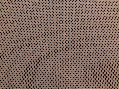 Mauve Black Polka Dots Liverpool Print Fabric