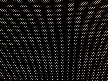 Black White Polka Dots Liverpool Print Fabric
