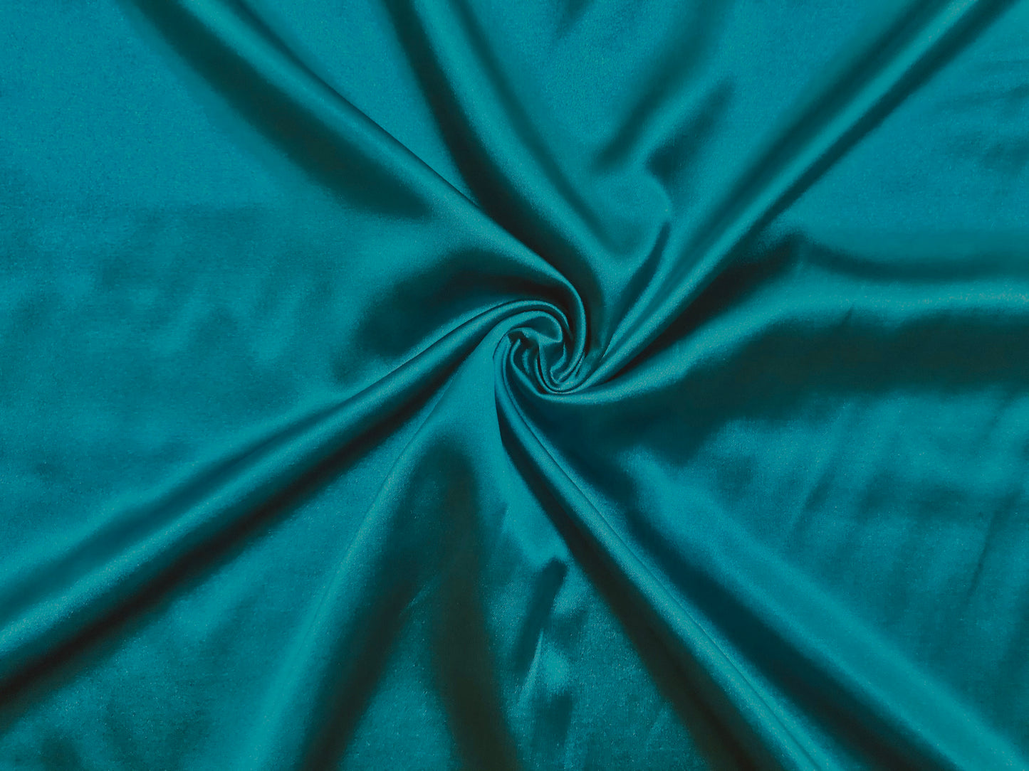 Charmeuse Satin Fabric-Teal Solid Color-CSFC001-Sold by the Yard