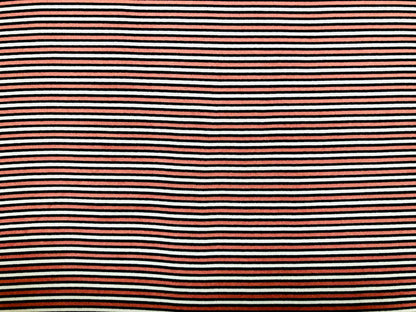 Mauve White Black Pink Stripes DTY Double Brushed Jersey Print Fabric