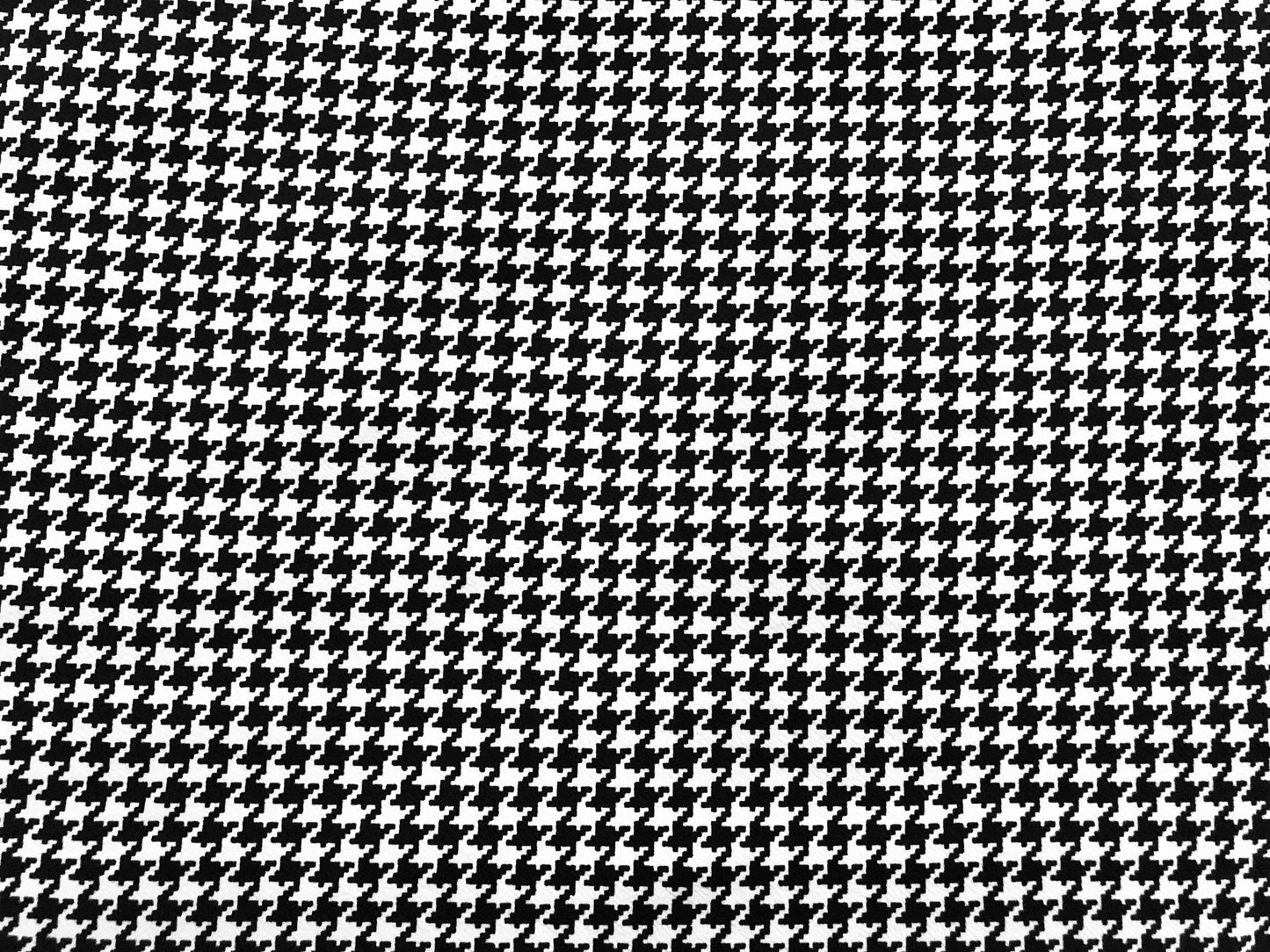 Black White Hounds Tooth Liverpool Print Fabric