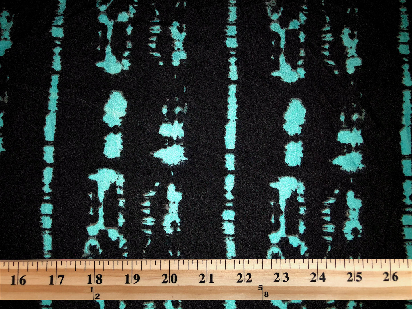 Black Mint Tribal Liverpool Print Fabric