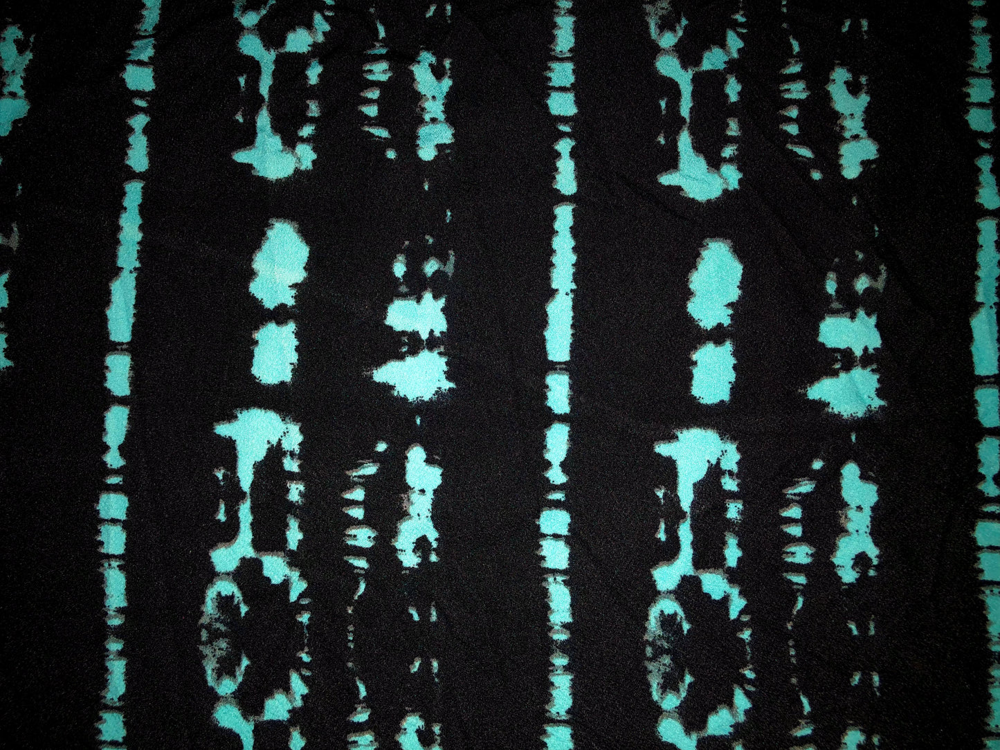 Black Mint Tribal Liverpool Print Fabric