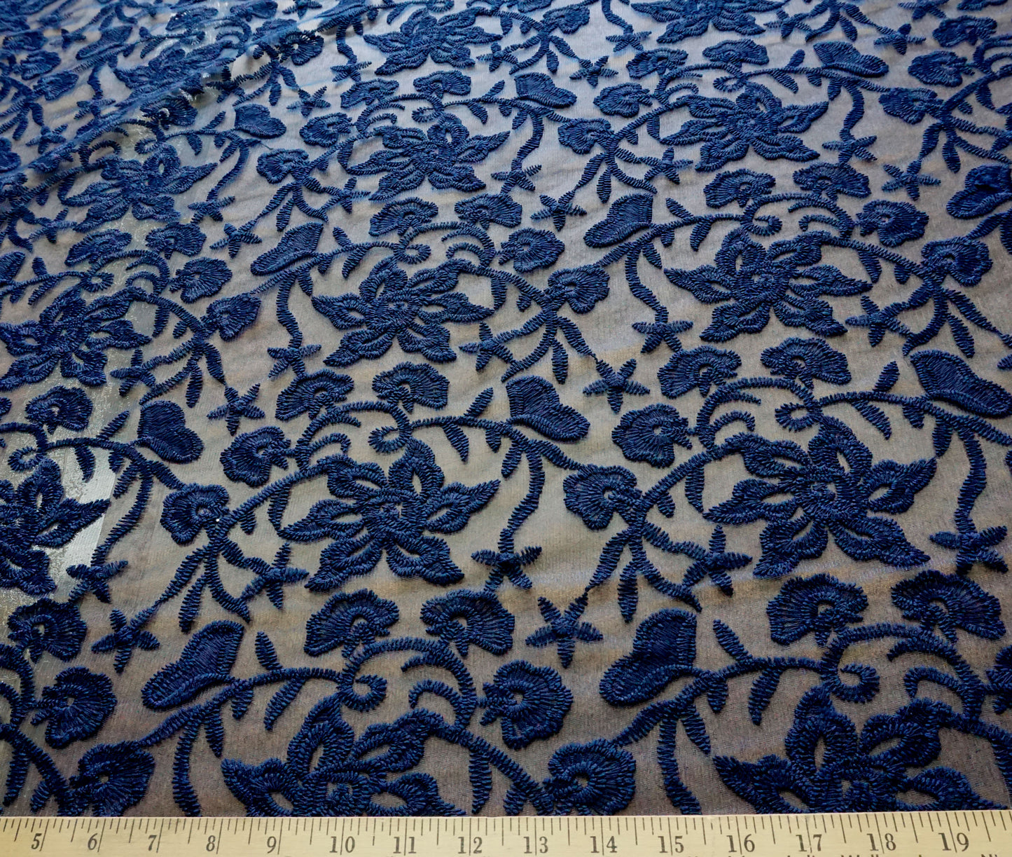 Cotton Embroidered Floral Design Guipure Fabric