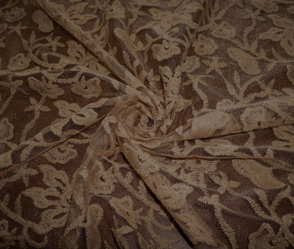 Cotton Embroidered Floral Design Guipure Fabric